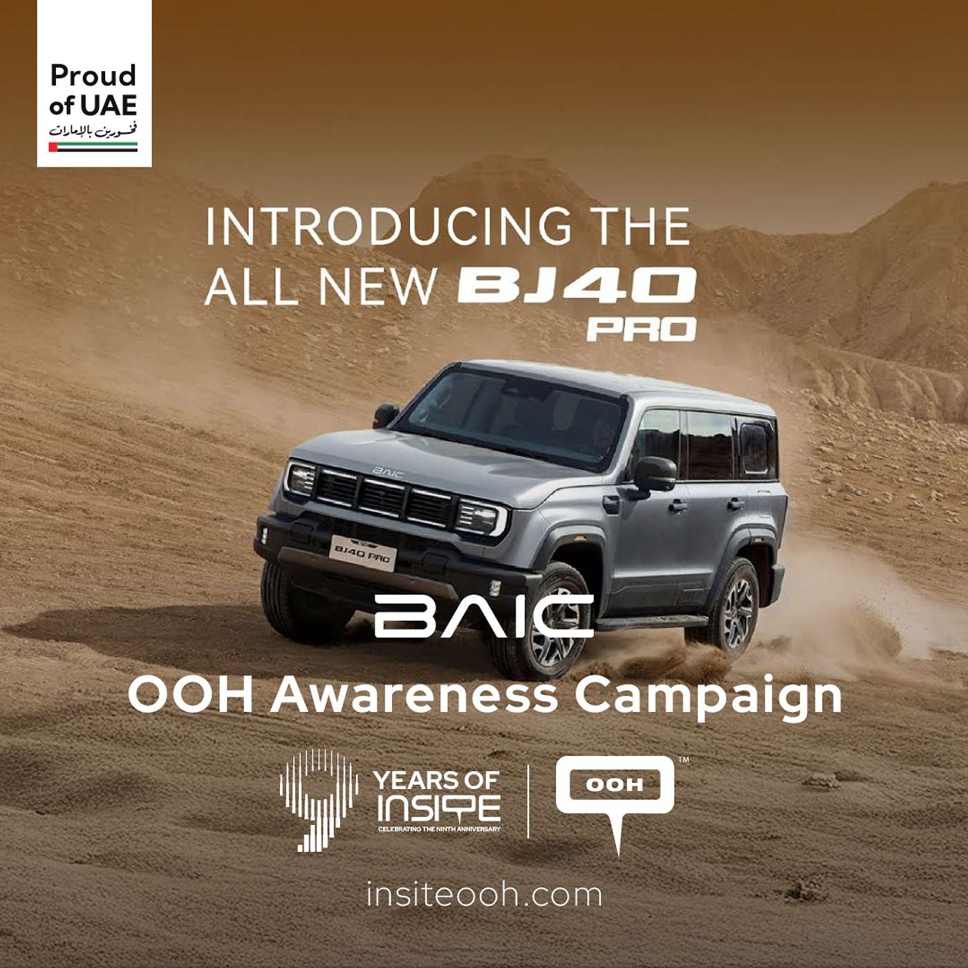 Baic Challenges 4X4 Legacy With the All-New BJ 40 Pro on Dubai’s OOH