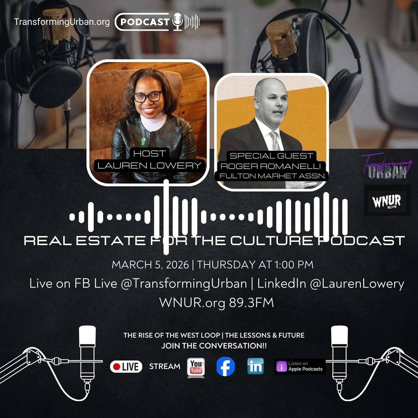 West Loop's Transformation w/Roger Romanelli w/the Fulton Market Assn on Real Estate for the Culture