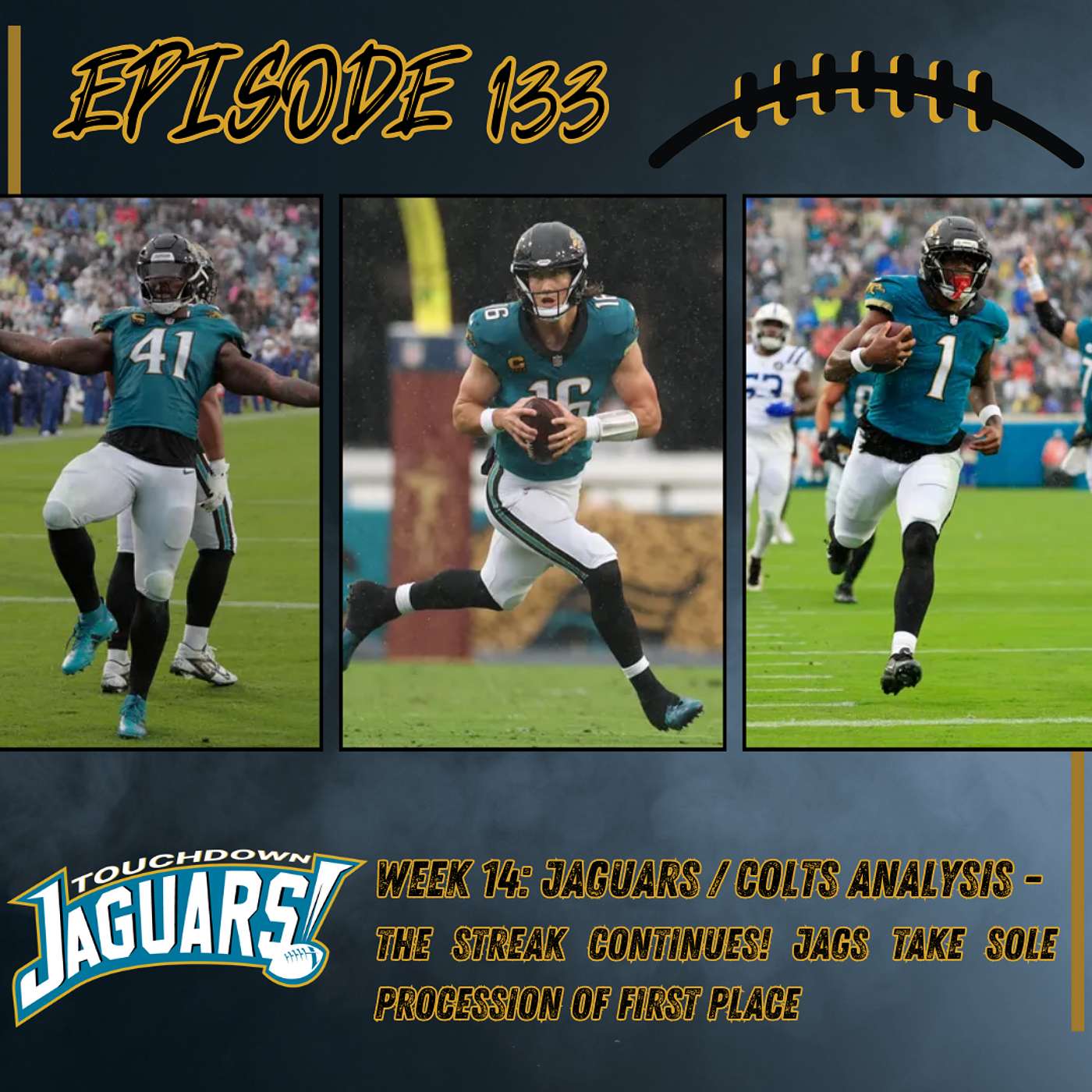 Episode 133: Colts/Jaguars Week 14 Analysis - The Streak Continues! Jags Take Sole Procession of First Place Episode 133: Colts/Jaguars Week 14 Analysis - The Streak Continues! Jags Take Sole Procession of First Place