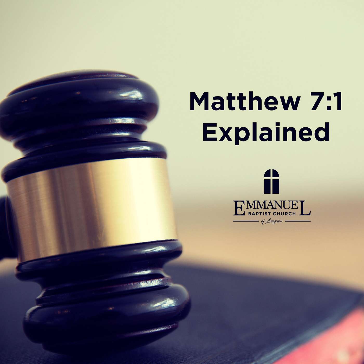 Matthew 7:1 Explained - Sunday AM 12/03/2023 - Pastor Bob Gray II episode artwork
