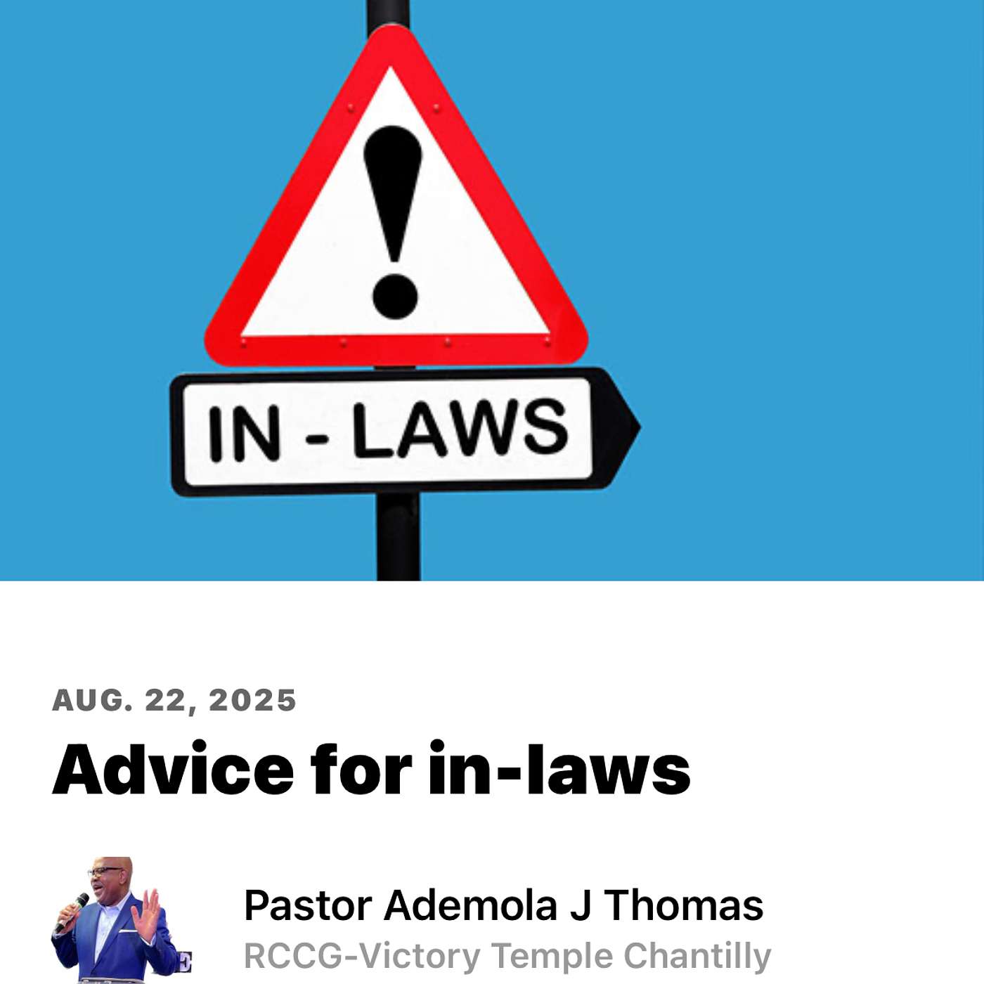 Advise To In-Laws episode artwork