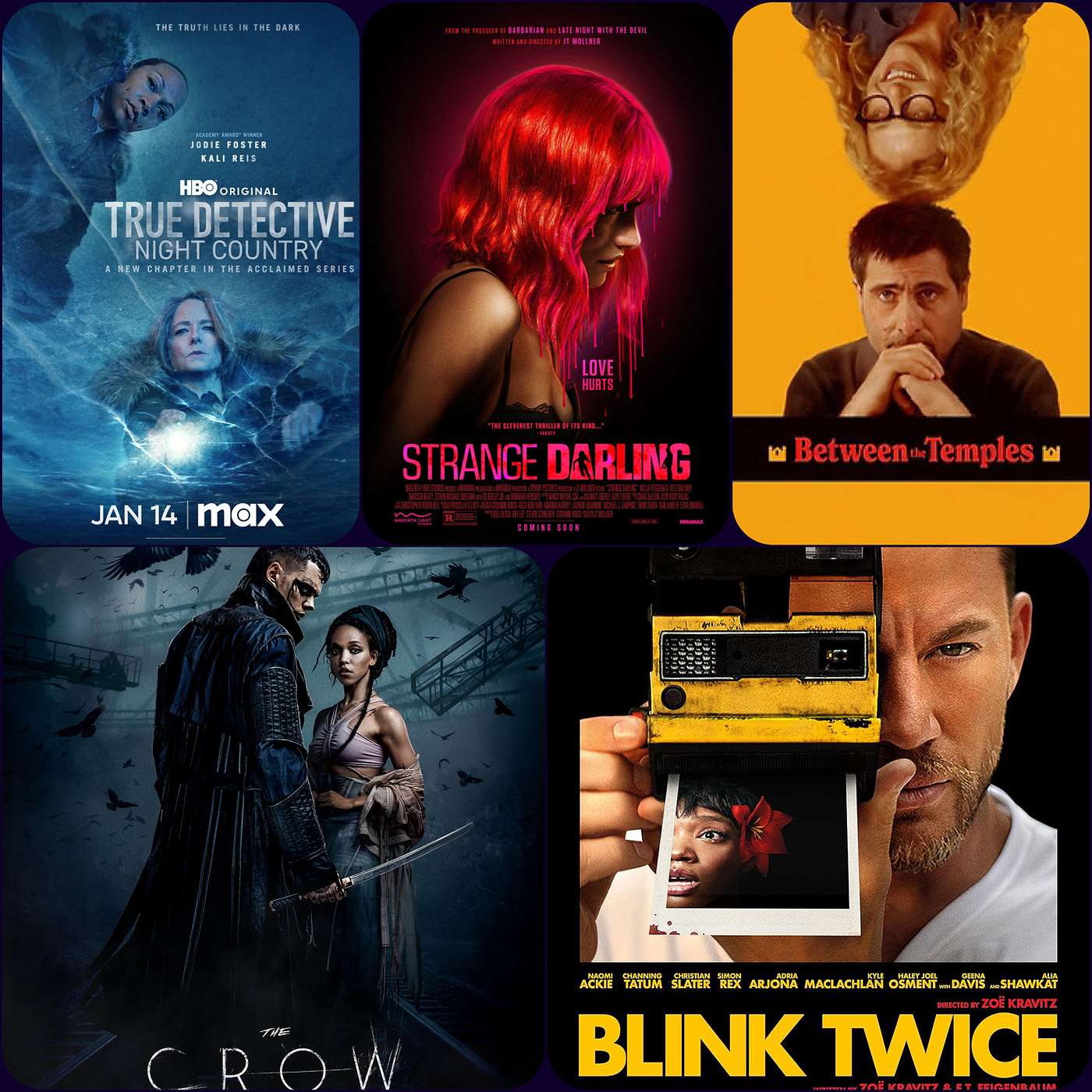 Episode 182 - The Crow, Blink Twice, Between the Temples, Strange Darling; True Detective: Night Country episode artwork