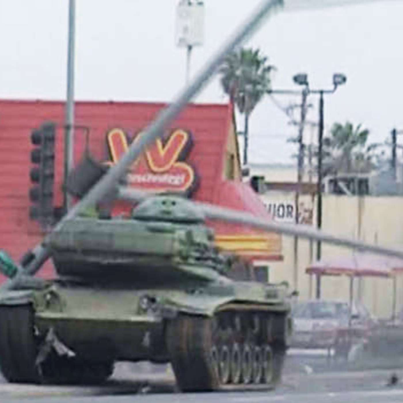 The San Diego Tank Rampage episode artwork