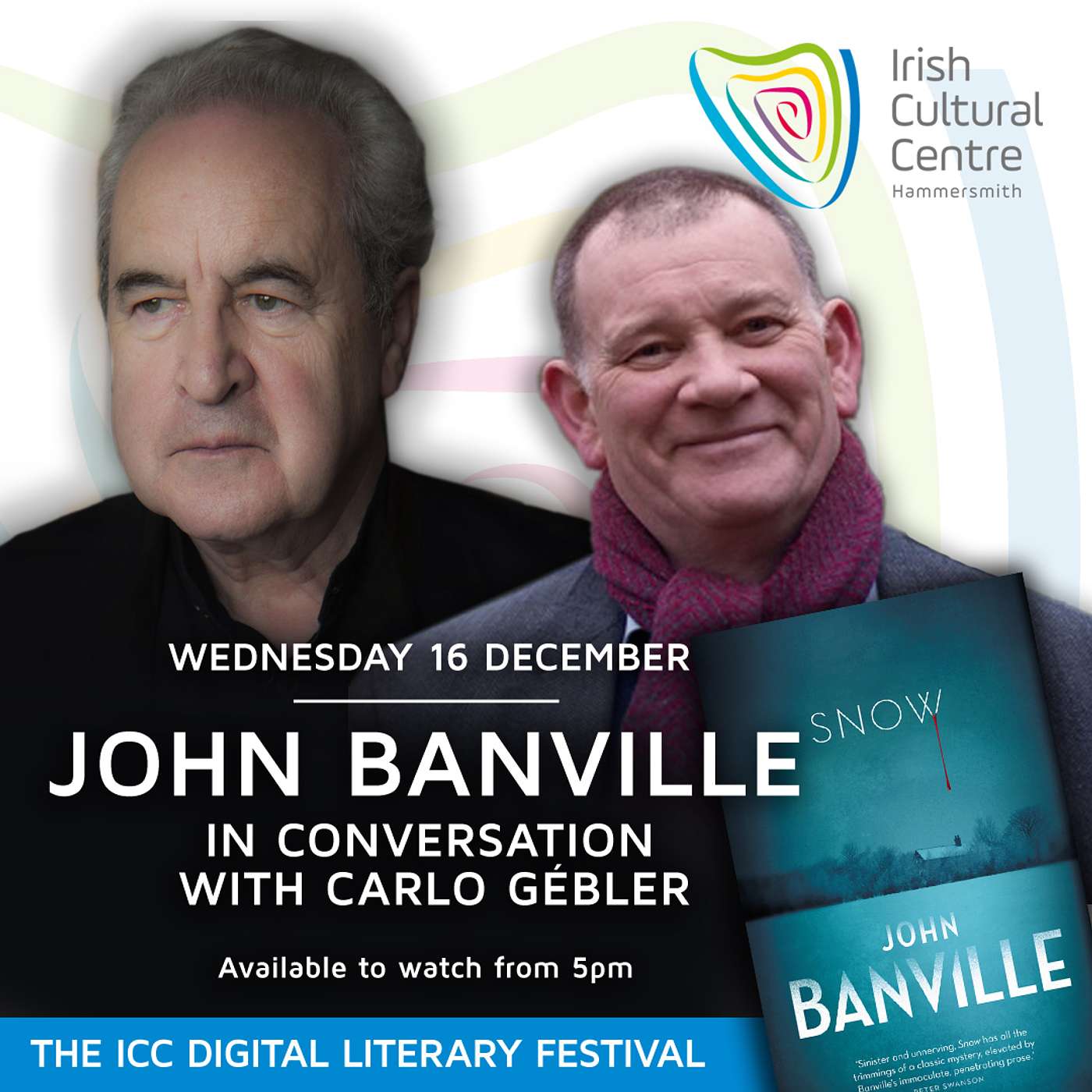 John Banville In Conversation with Carlo Gébler - The ICC Digital Literary Festival Episode #10