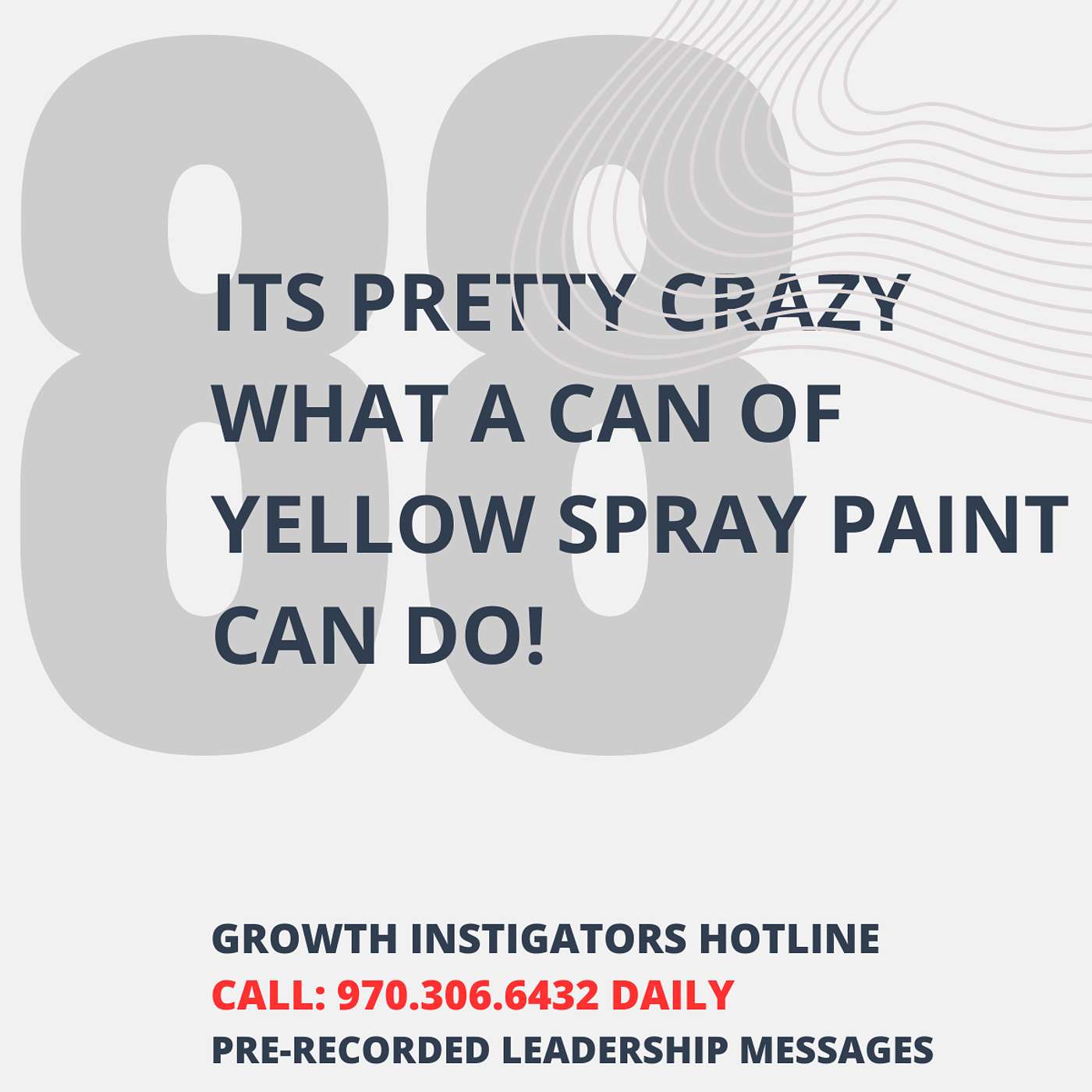 #88 Its pretty crazy what a can of yellow spray paint can do. episode artwork