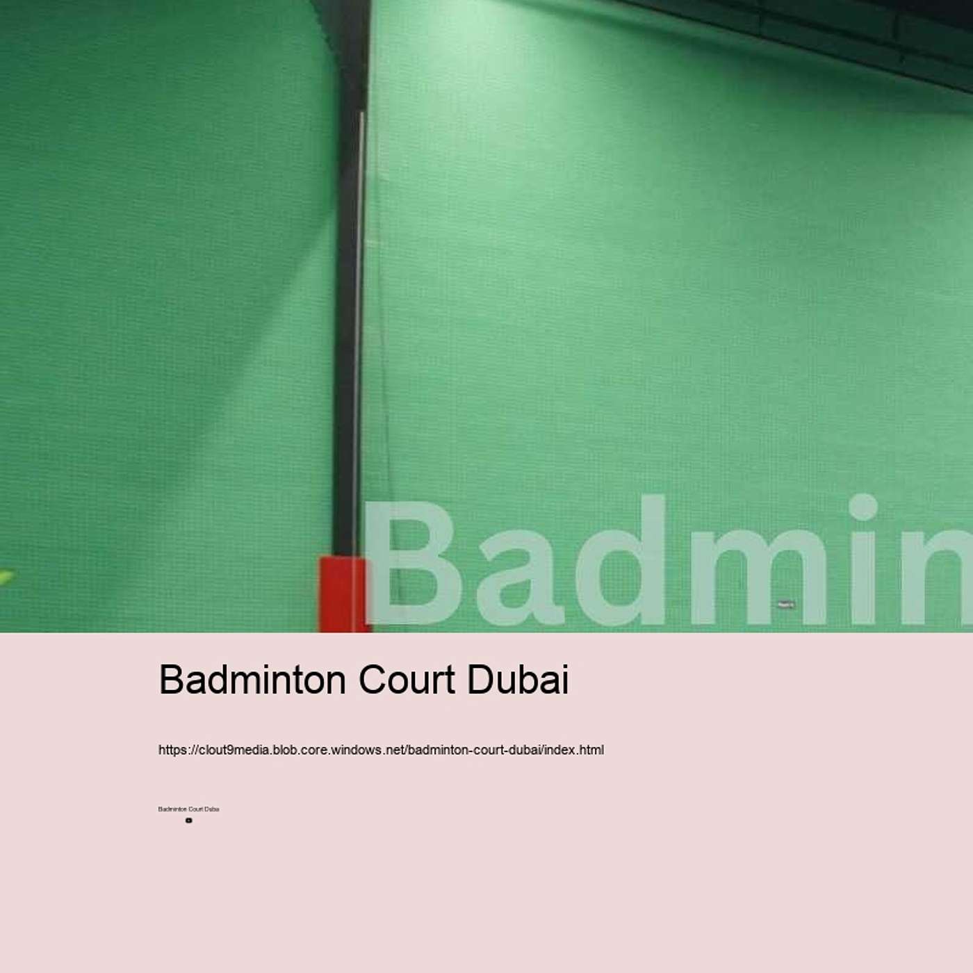 Badminton Court Dubai: Top Places to Play & Improve Your Game!