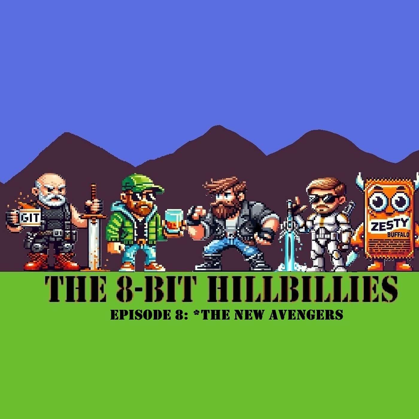 The 8-Bit Hillbillies: #8 The New Avengers episode artwork