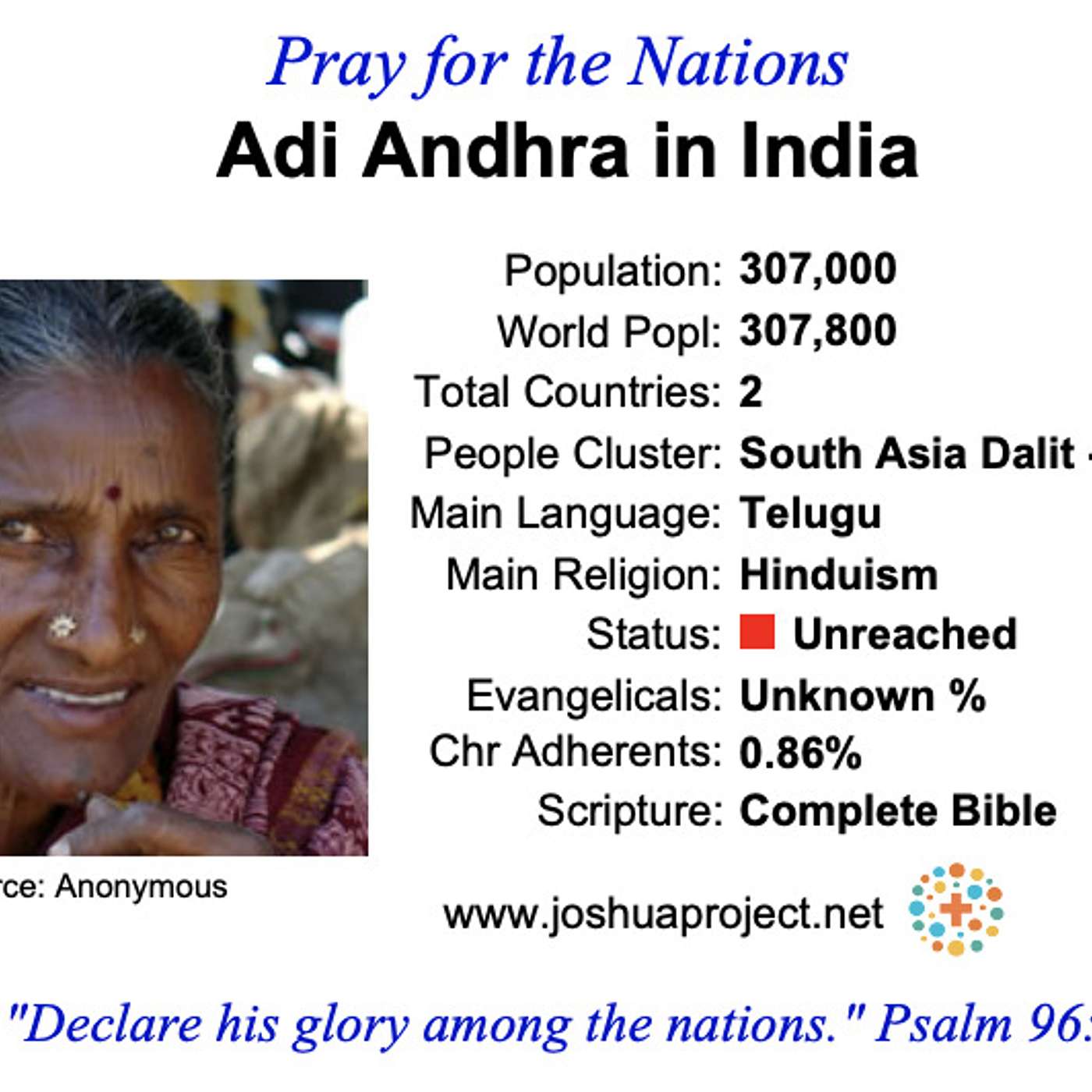 modlitby za NZES - Adi Andhra v Indii