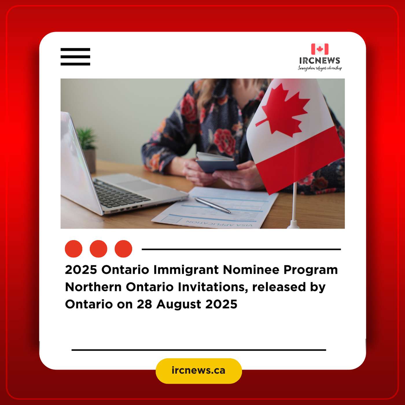 2025 Ontario Immigrant Nominee Program Northern Ontario Invitations, released by Ontario on 28 August 2025 episode artwork