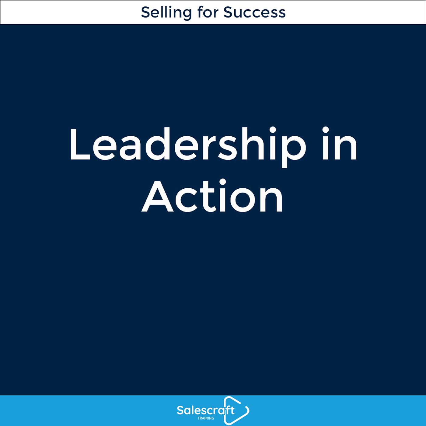 Salescraft Training: Selling for success