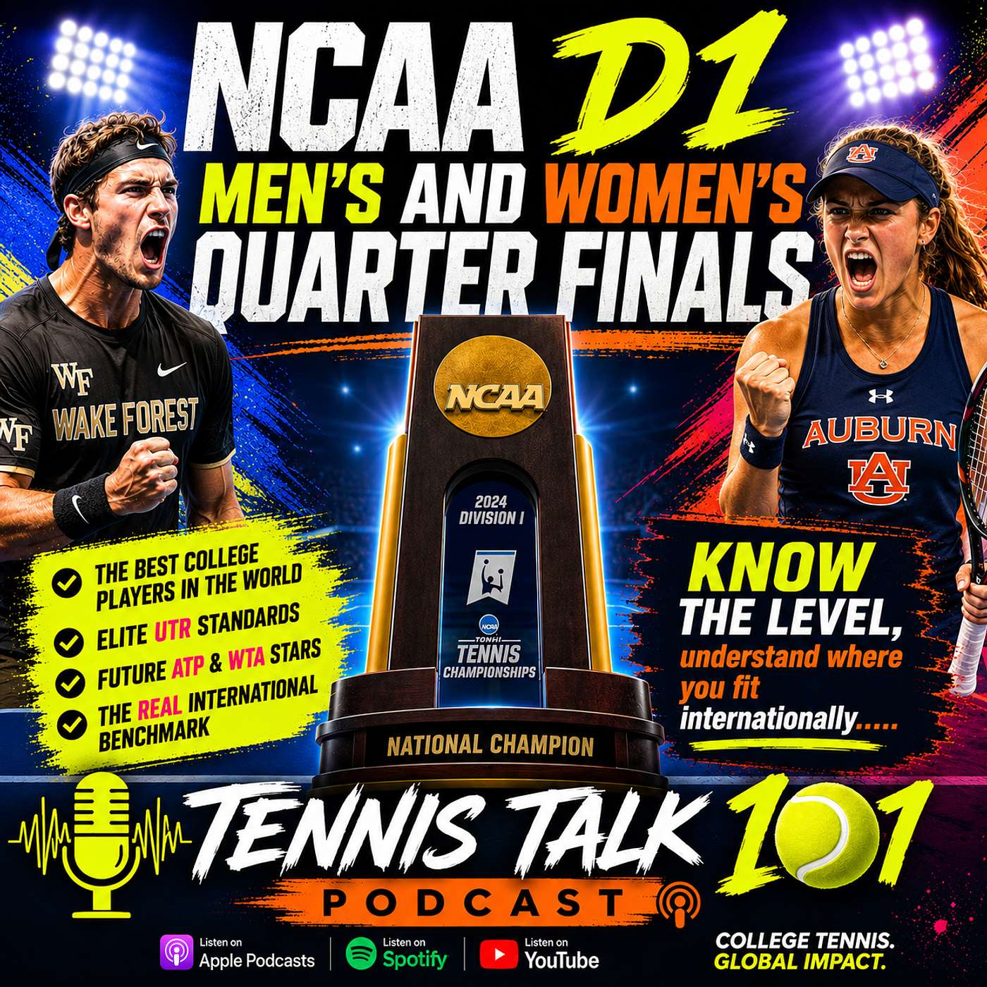 NCAA D1 QUARTERFINALS....AUSTRALIAN TENNIS HAS FALLEN BEHIND THE INTERNATIONAL LEVEL episode artwork