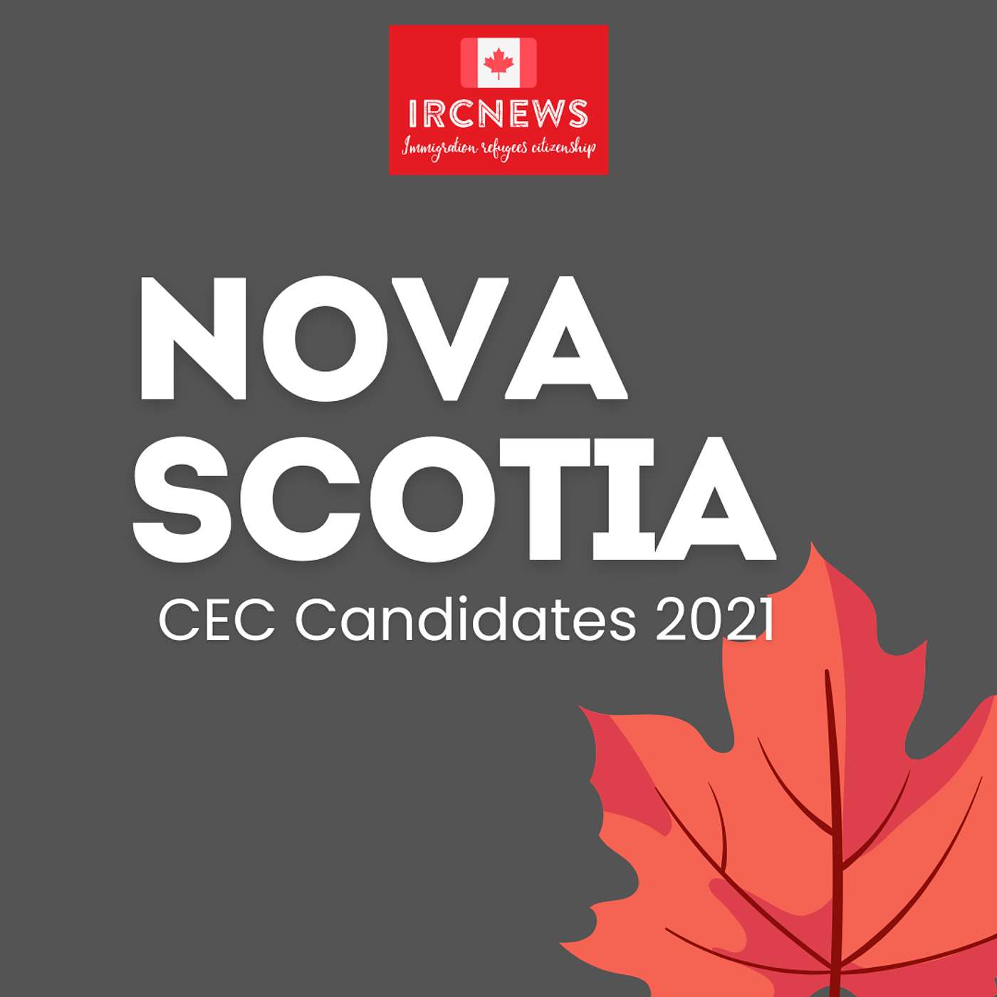 Canada Immigration Total CEC Express Entry Candidate selection for the province of Nova Scotia in 2021