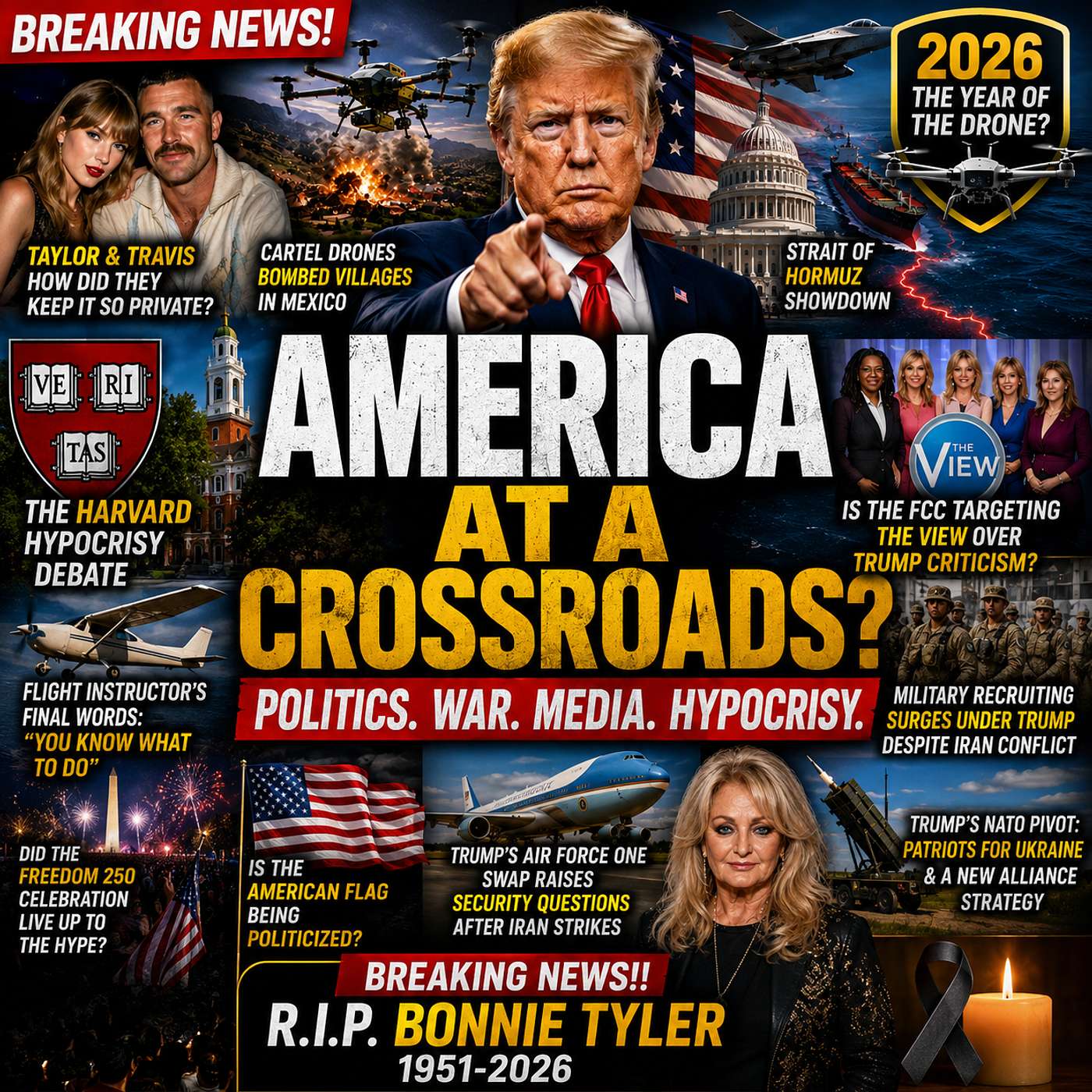 Is America Losing Its Identity? Trump, Iran, Drones, Taylor & Travis, The View & Harvard Hypocrisy episode artwork