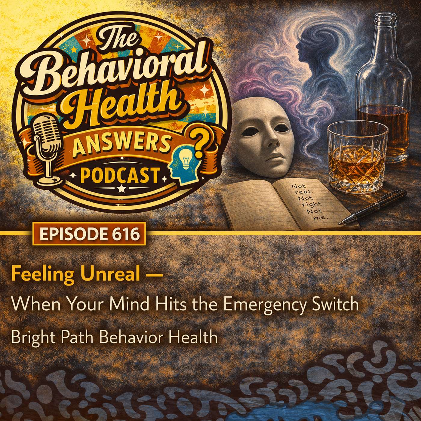 Episode 616: Feeling Unreal - When Your Mind Hits the Emergency Switch | Bright Path Behavior Health episode artwork