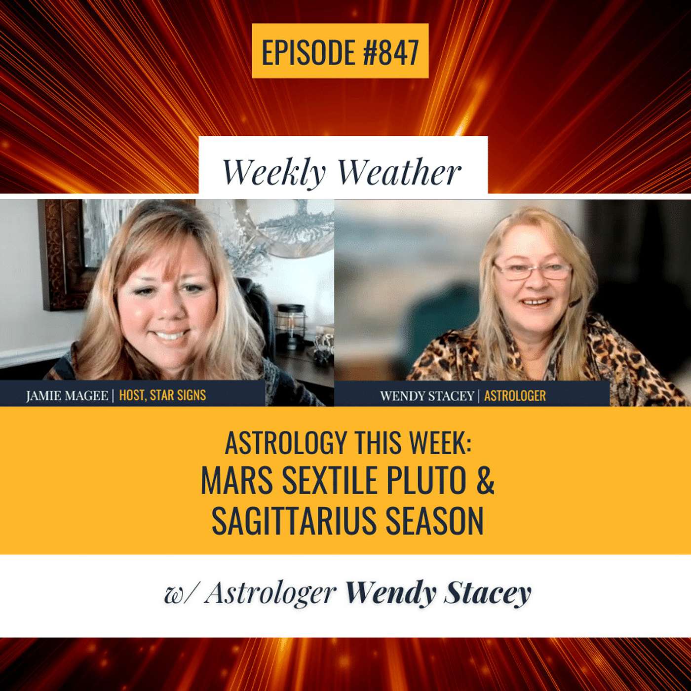 [WEEKLY ASTROLOGICAL WEATHER] Astrology This Week: Mars Sextile Pluto & Sagittarius Season w/ Astrologer Wendy Stacey