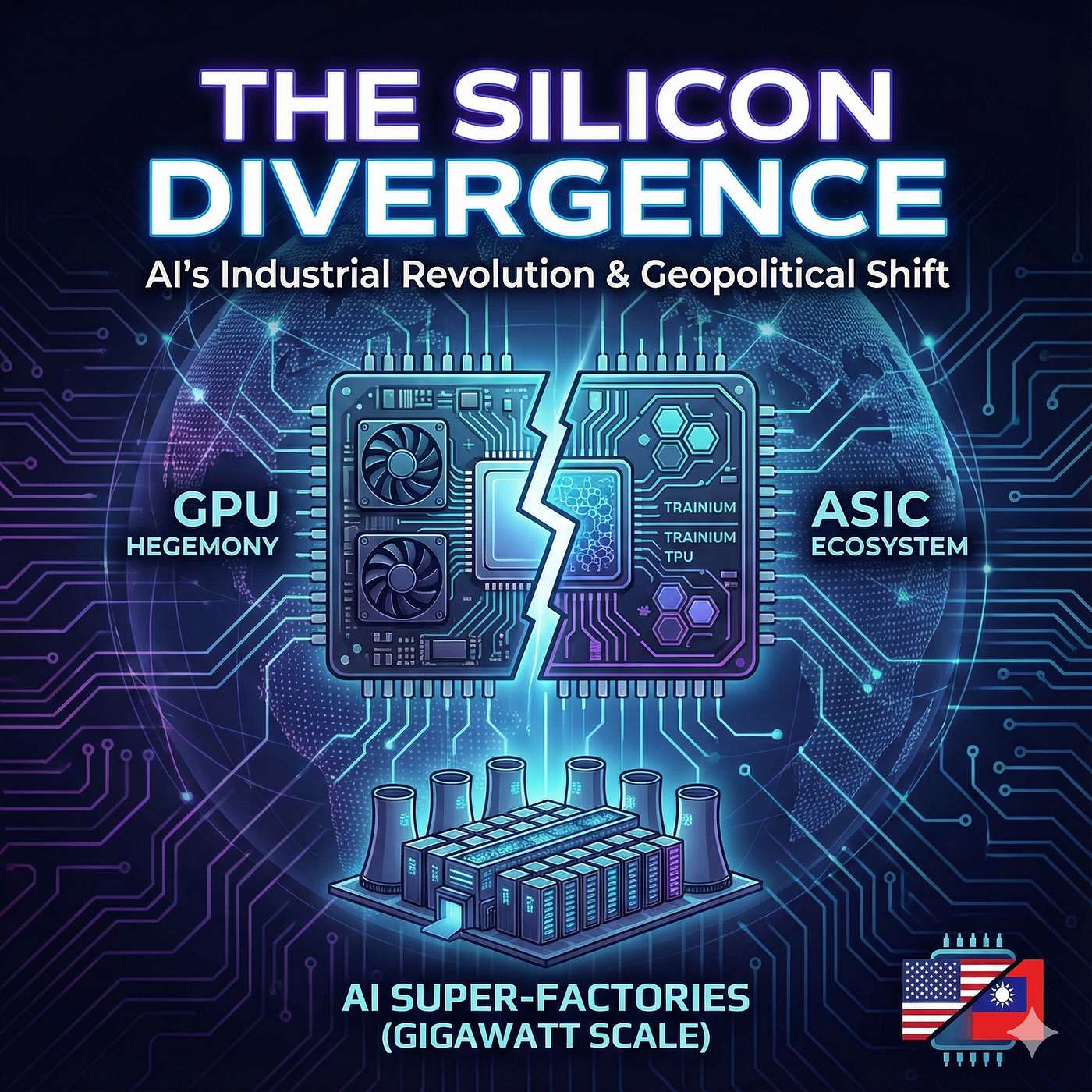 The Silicon Divergence: Hyperscale Infrastructure, Sovereign Manufacturing, and the Rise of the Post-GPU Era episode artwork
