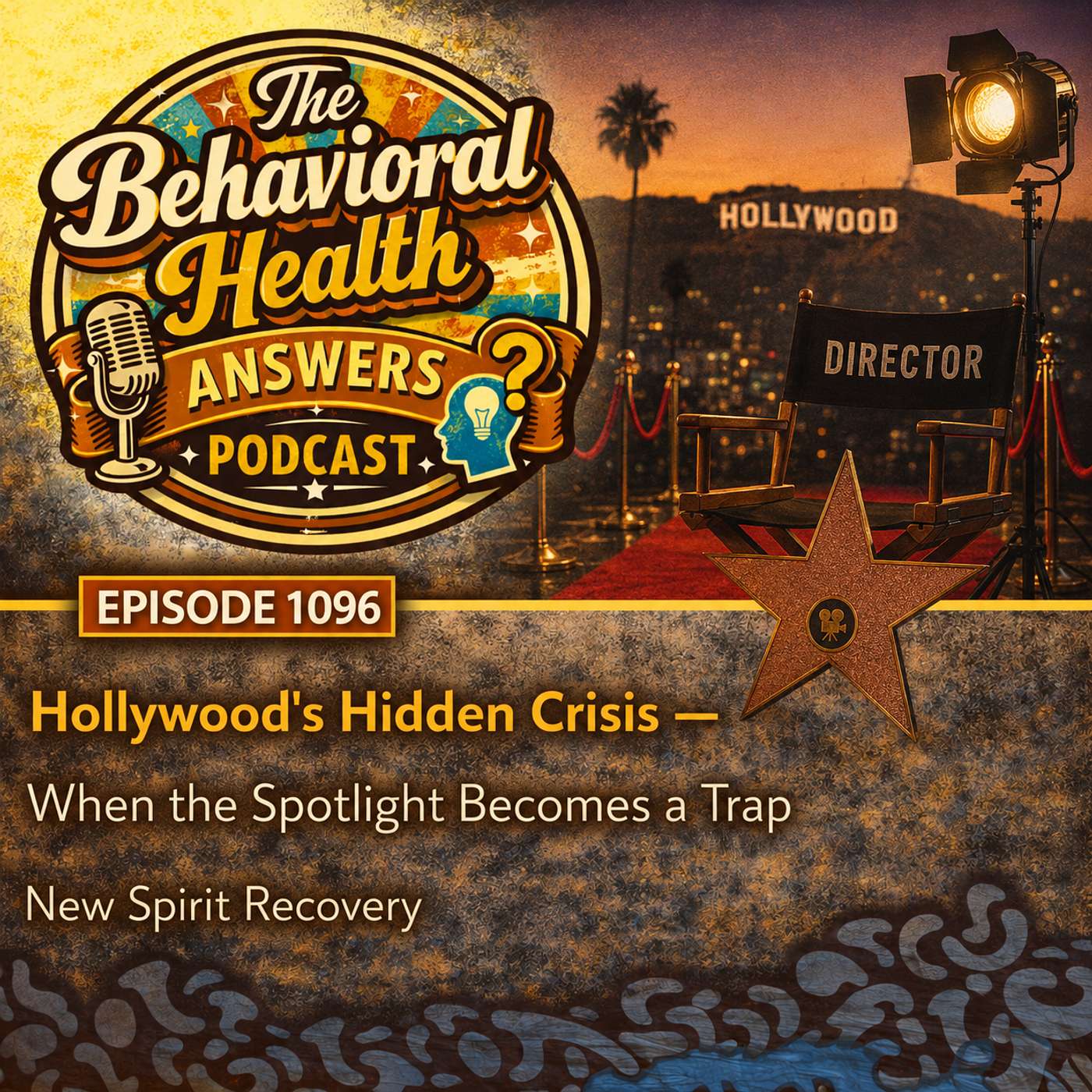 Episode 1096: Hollywood's Hidden Crisis - When the Spotlight Becomes a Trap | New Spirit Recovery episode artwork