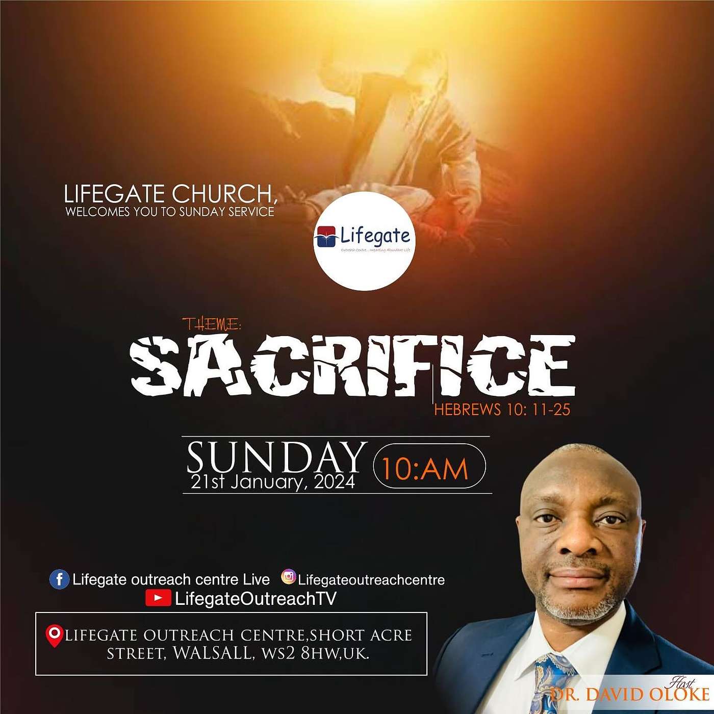 Sacrifice - Lifegate Church - 21.1.24 episode artwork