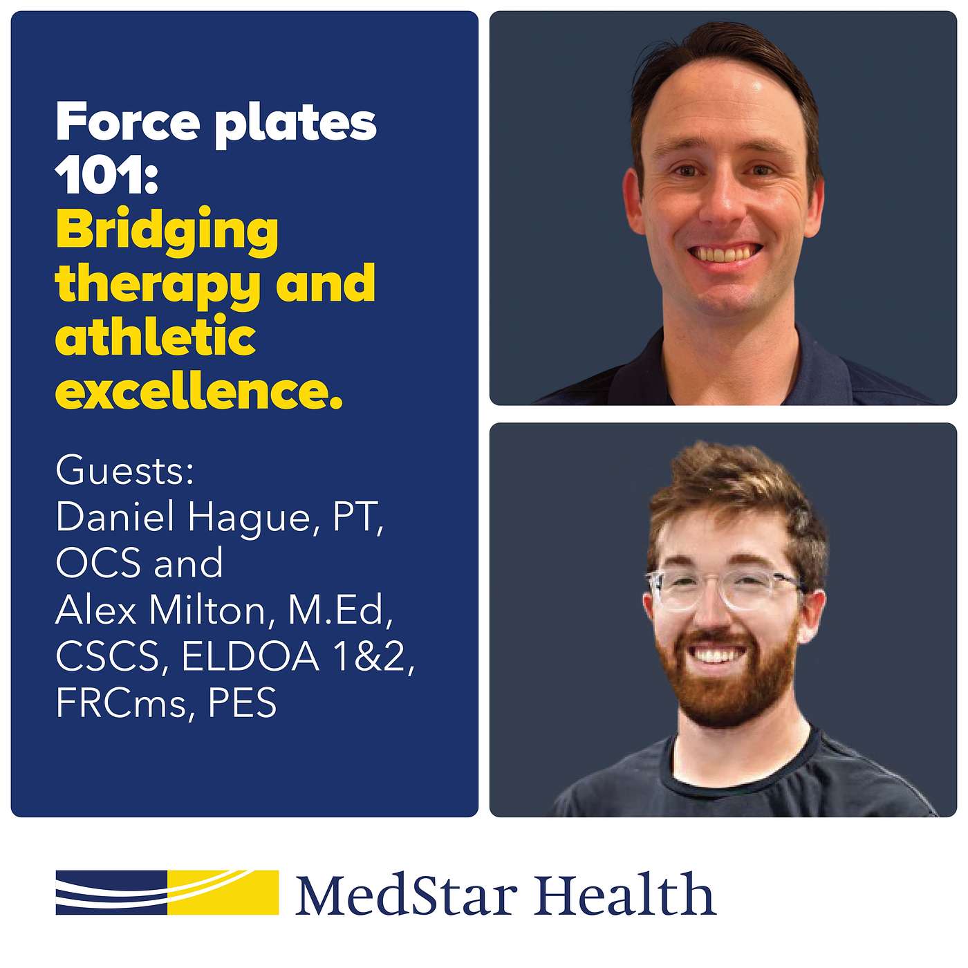 cover of episode Force Plates 101: Bridging Therapy and Athletic Excellence with PT, Daniel Hague, and Strength Coach, Alex Milton