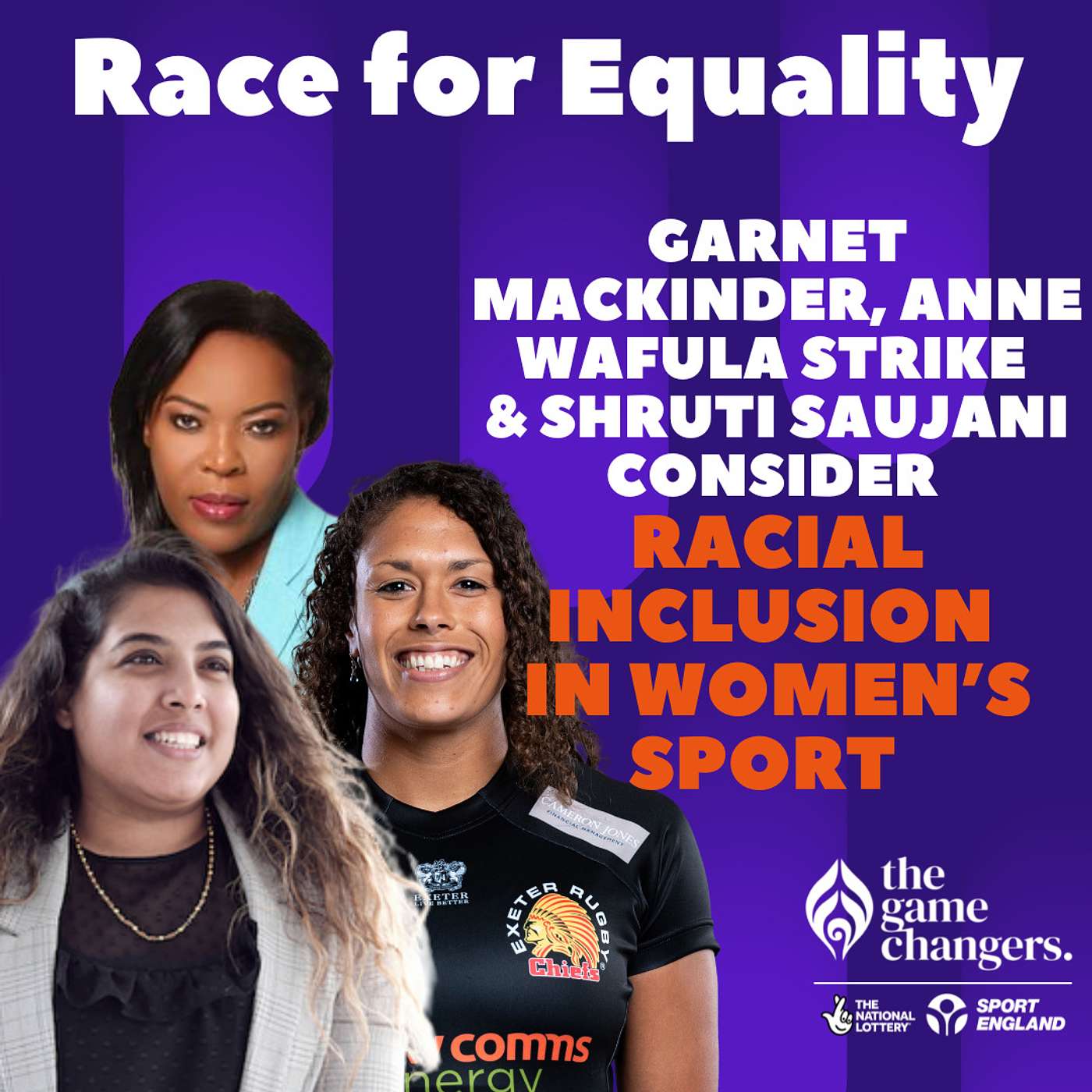 Garnet Mackinder, Anne Wafula Strike & Shruti Saujani consider racial inclusion in women’s sport