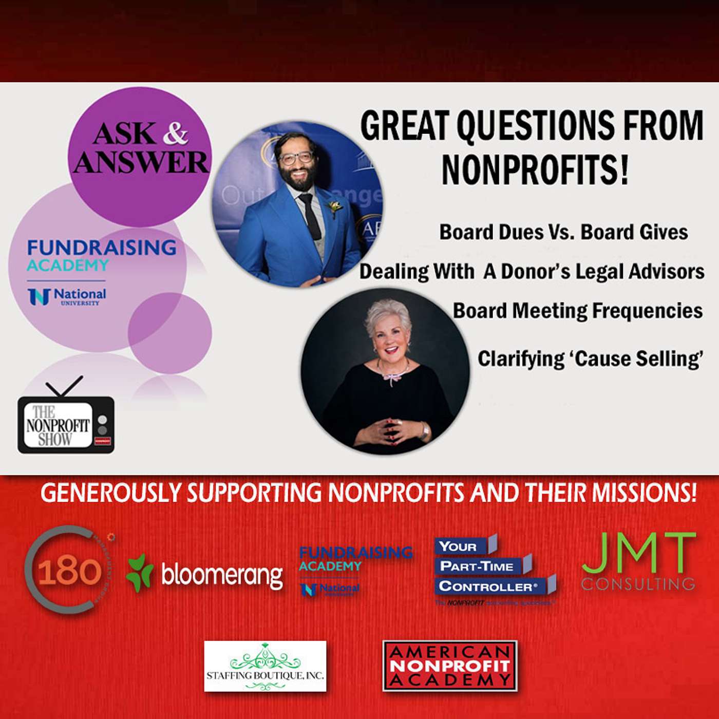 Answers To Nonprofits Questions (Donors and Boards)