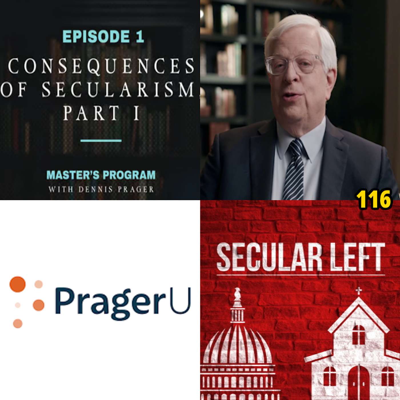 Dennis Prager's Attack On Secularism Is Christian Nationalist Smear Campaign episode artwork