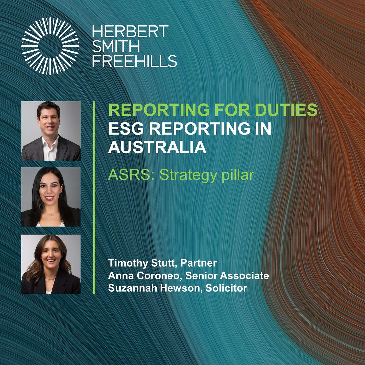 Reporting For Duties: ESG Reporting in Australia - ASRS: Strategy pillar episode artwork