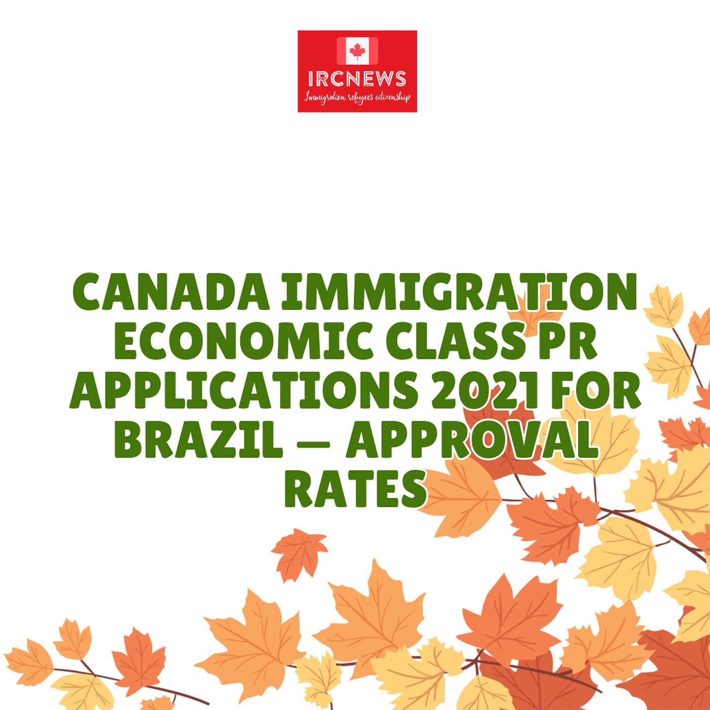 Canada Immigration Economic Class PR Applications 2021 for Brazil — Approval Rates