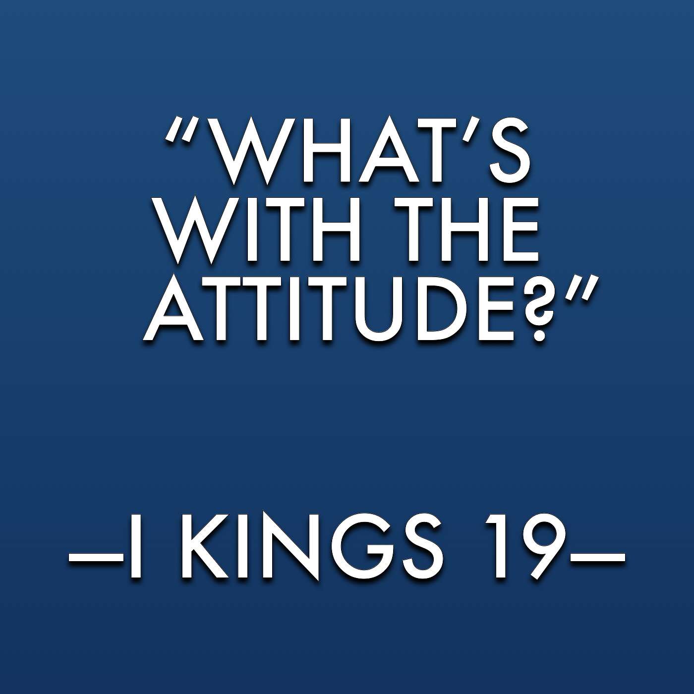 5/31/26 What's With The Attitude? episode artwork