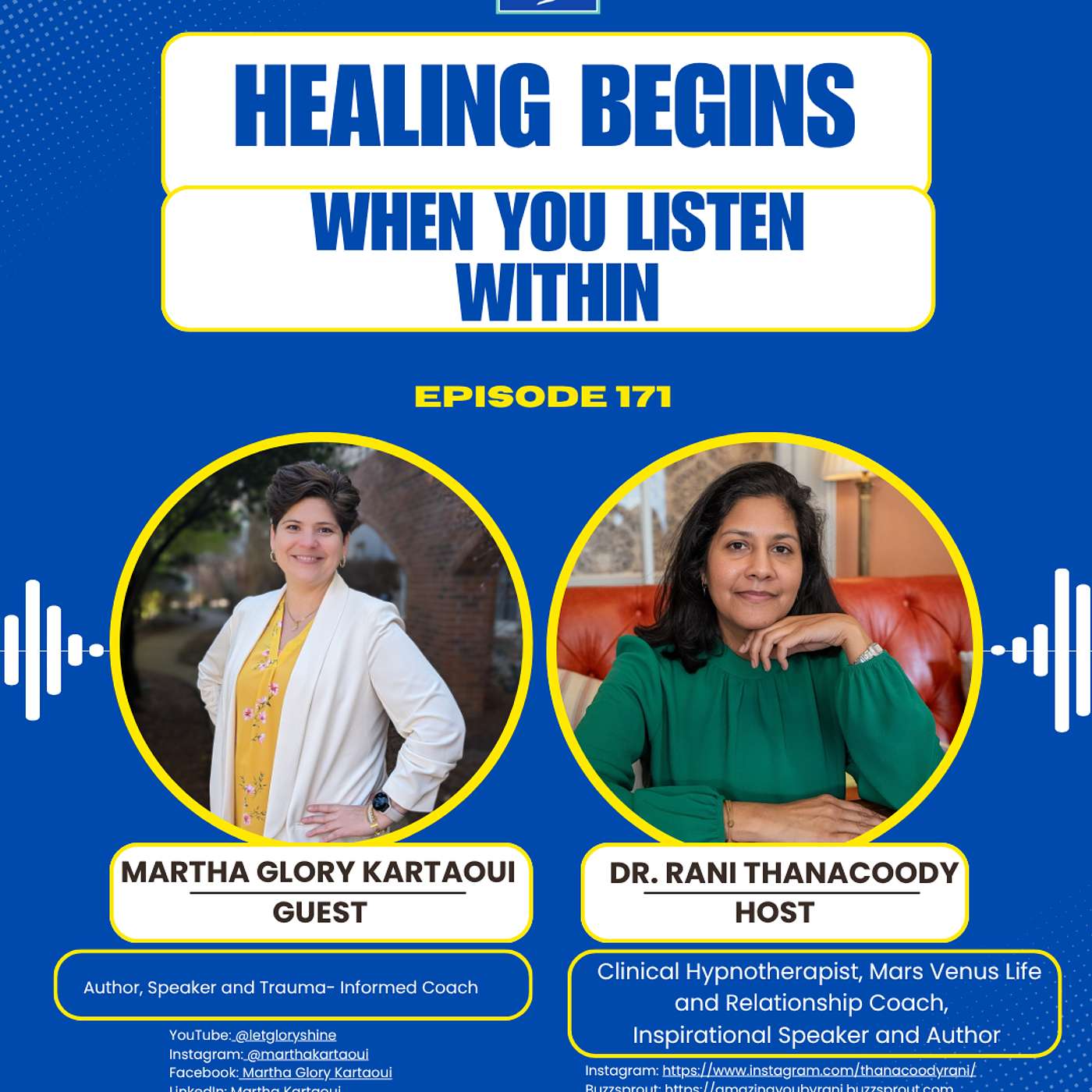Episode 171: Healing Begins When You Listen Within with Martha Glory Kartaoui episode artwork