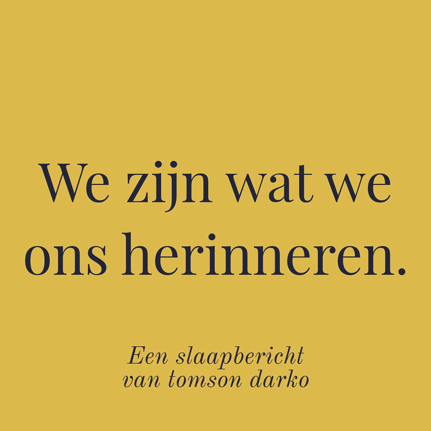 In slaap vallen met melancholie van Tomson Darko