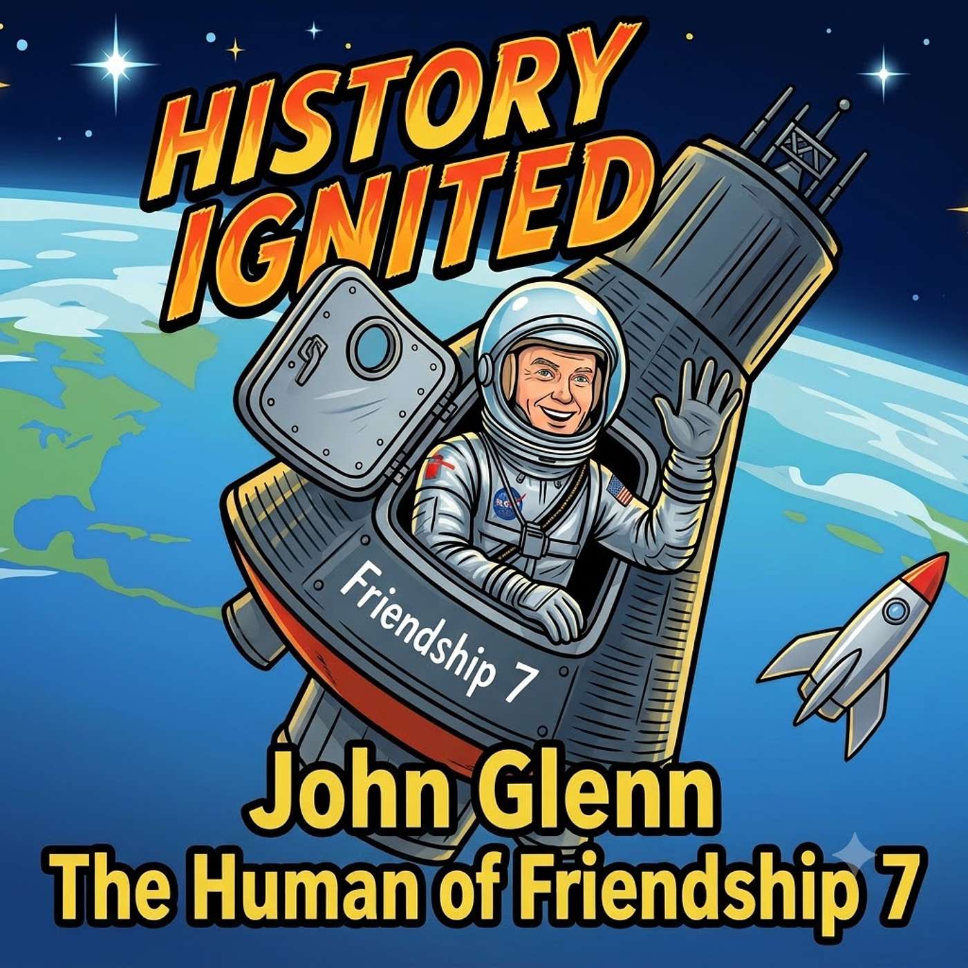"John Glenn": The Human Fireball of Friendship 7 | The Kids History Podcast Inspired by Billy Joel