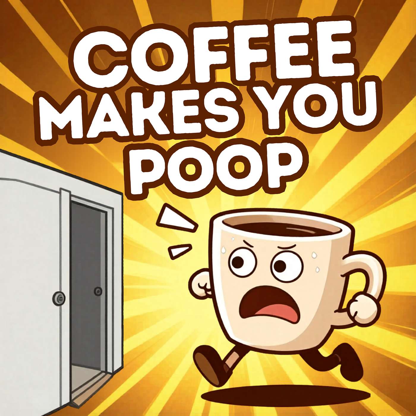 "Coffee Makes Ya Poop!" WHAT!!!! episode artwork