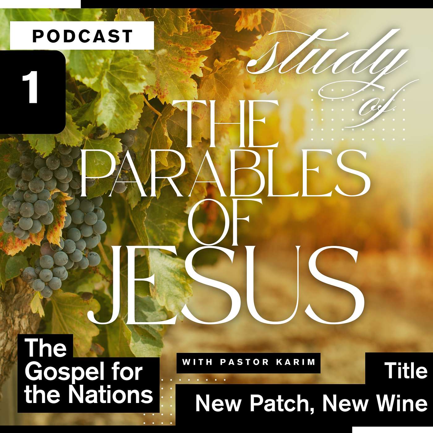 The Parables of Jesus - New Patch, New Wine