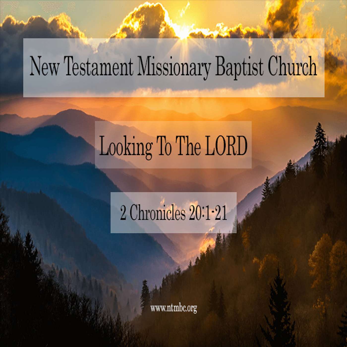 Looking to the Lord, 2 Chronicles 20:1-21 (Audio)