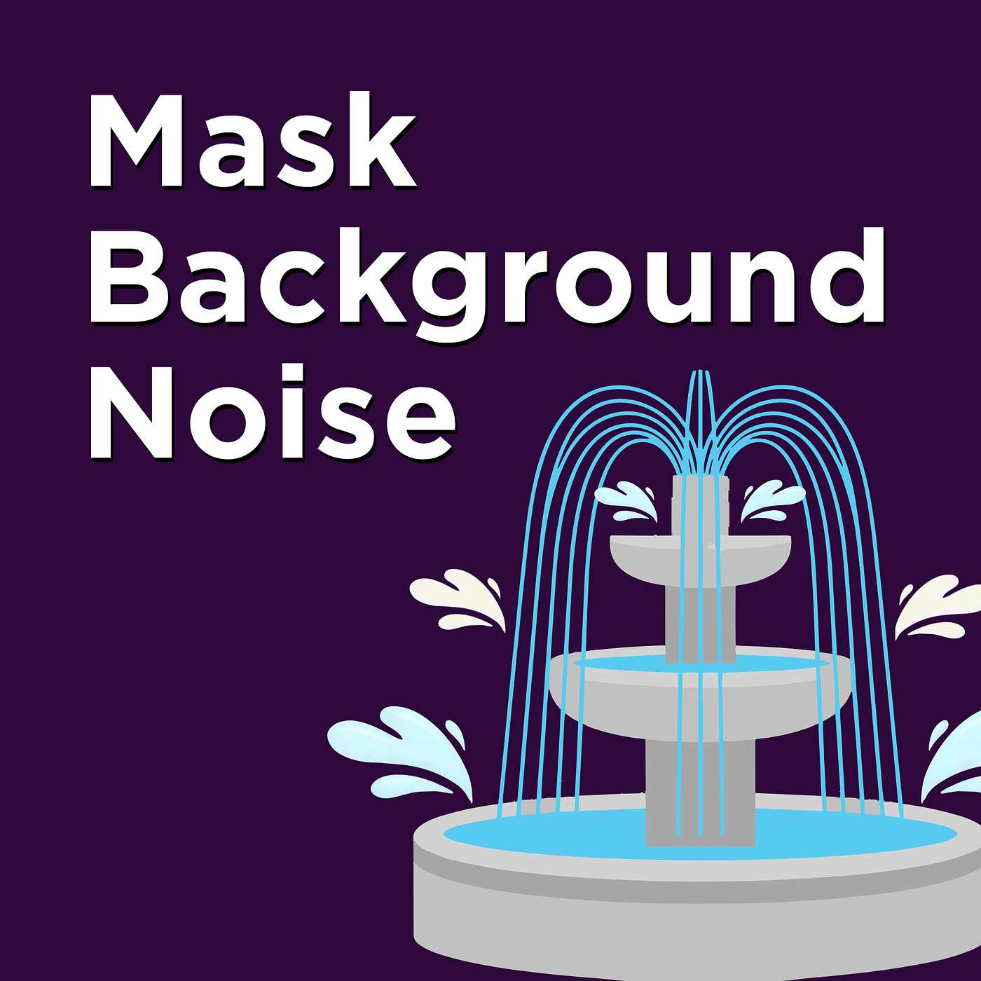ADHD Ambient Focus Sound - Water Fountain Trickling Sound LOOP for ADHD Focus | Calm Flow for Sleep + Deep Concentration