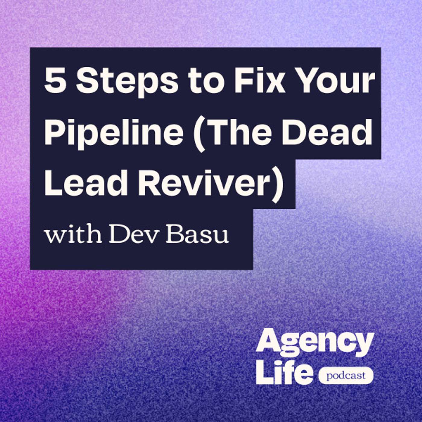 5 Steps to Fix Your Pipeline (The Dead Lead Reviver) w/ Dev Basu