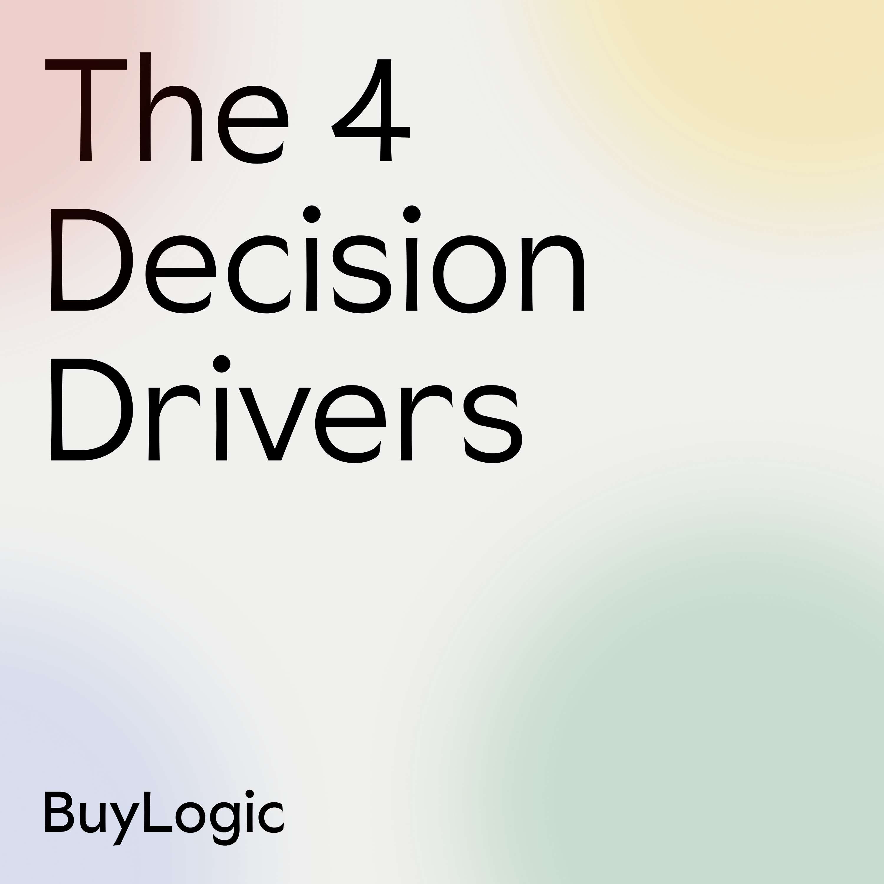 The 4 Decision Drivers af BuyLogic ApS