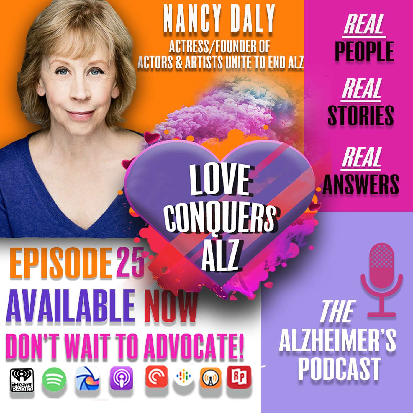 Nancy Daly; Actor/Founder and National Team Captain of  Actors and Artists Unite to End Alzheimer's