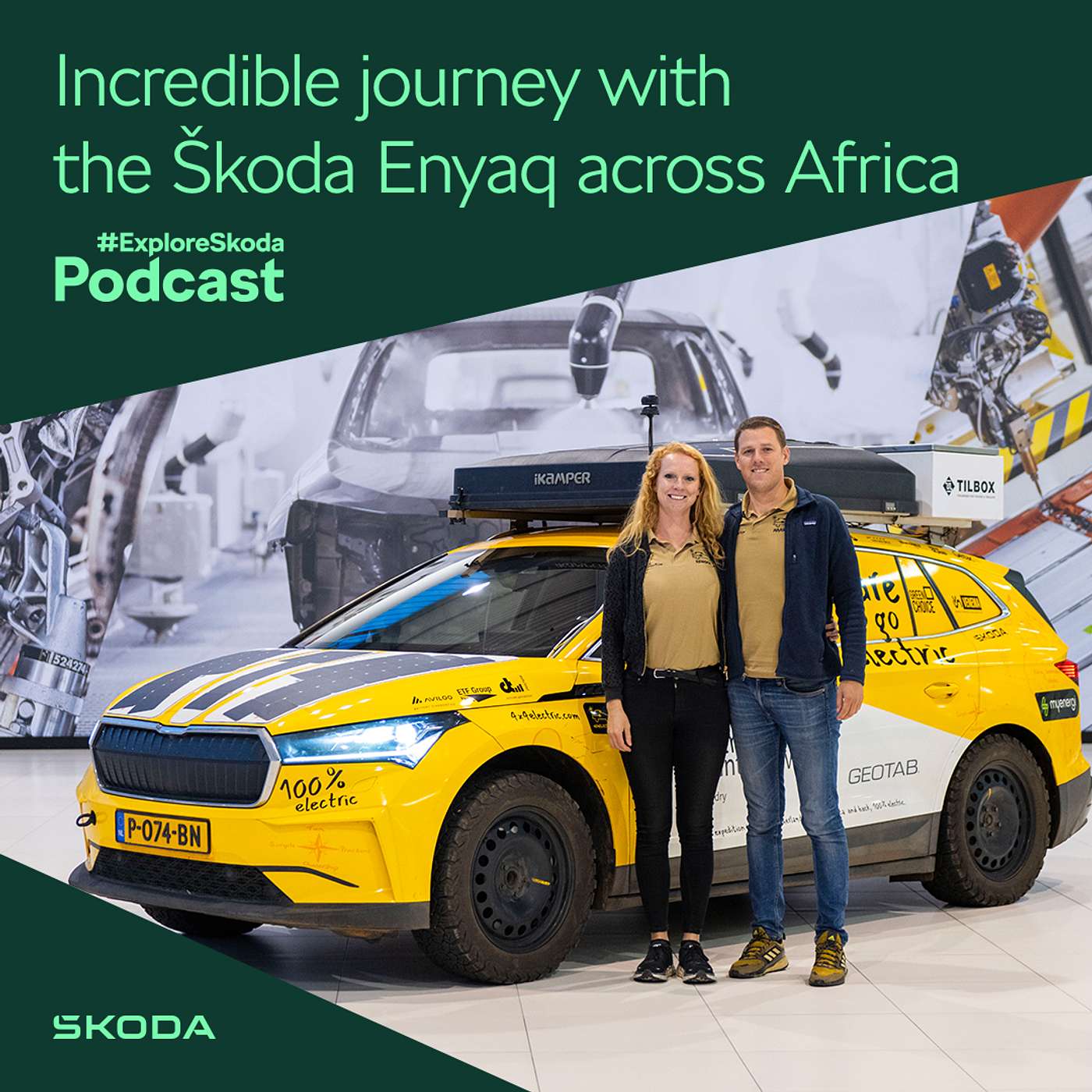 #ExploreSkoda Podcast: 32 000 km across Africa with Škoda Enyaq. Charging from the sun