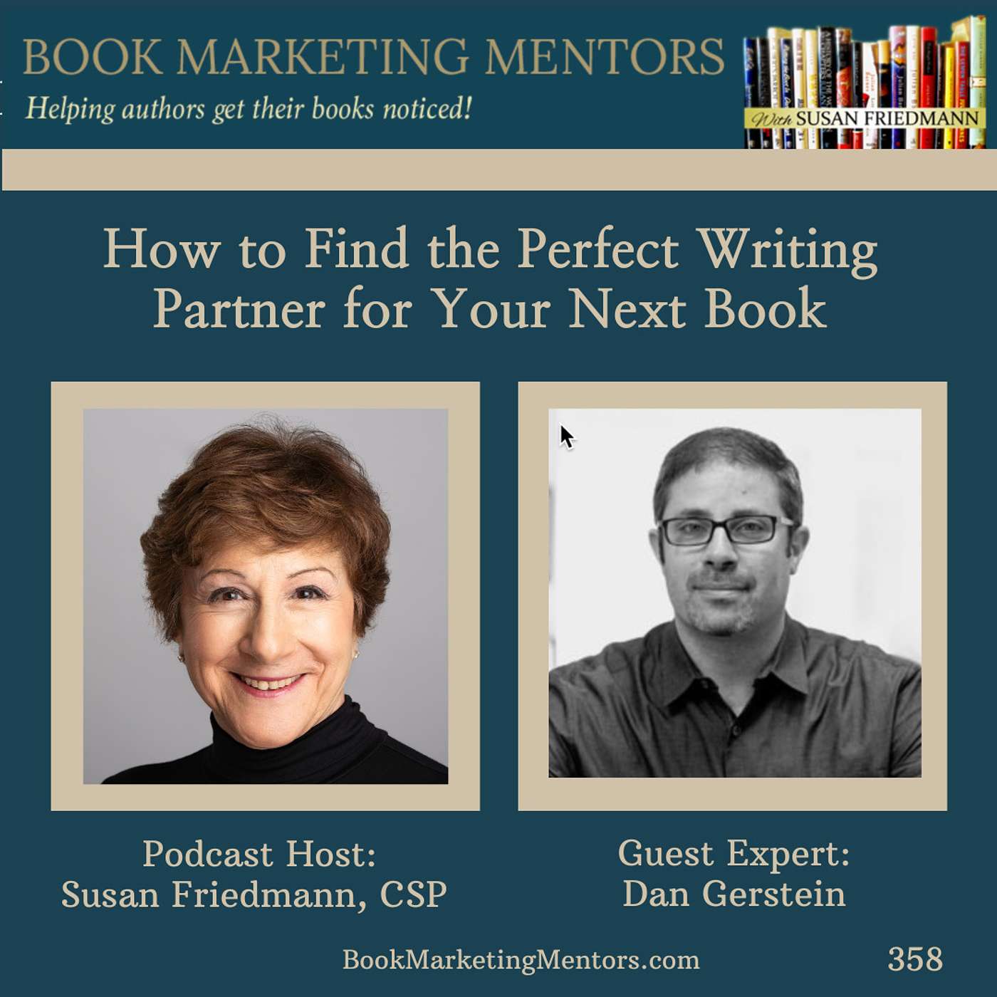 How to Best Find the Perfect Writing Partner for Your Next Book - BM 358 - podcast episode cover