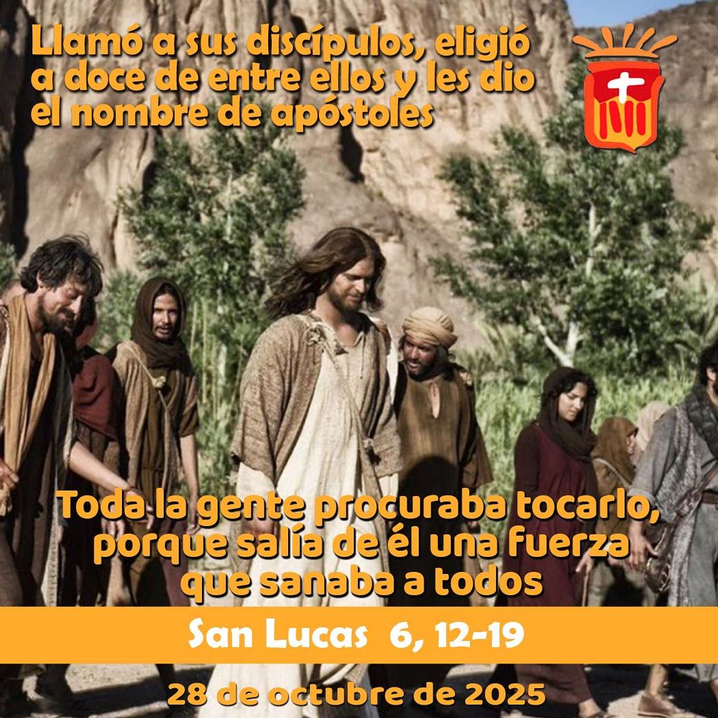 2025-10-28 San Lucas 6, 12-19: Fiesta de los Santos Simón y Judas, Apóstoles.