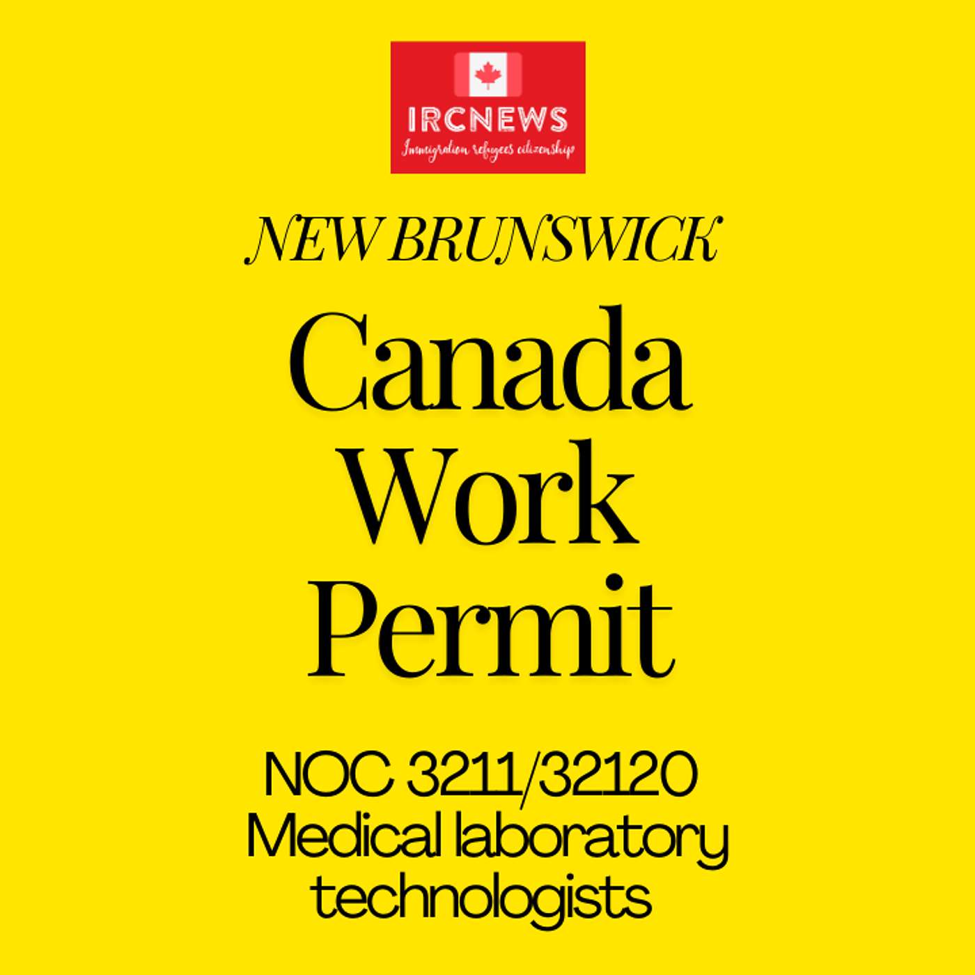 Canada Immigration New Brunswick NOC 3211/32120 Medical laboratory technologists Work Permits episode artwork