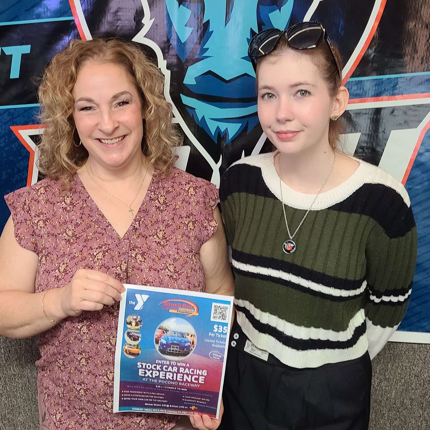 Katrina Mauery from the Sunbury YMCA in the GOAT Pen