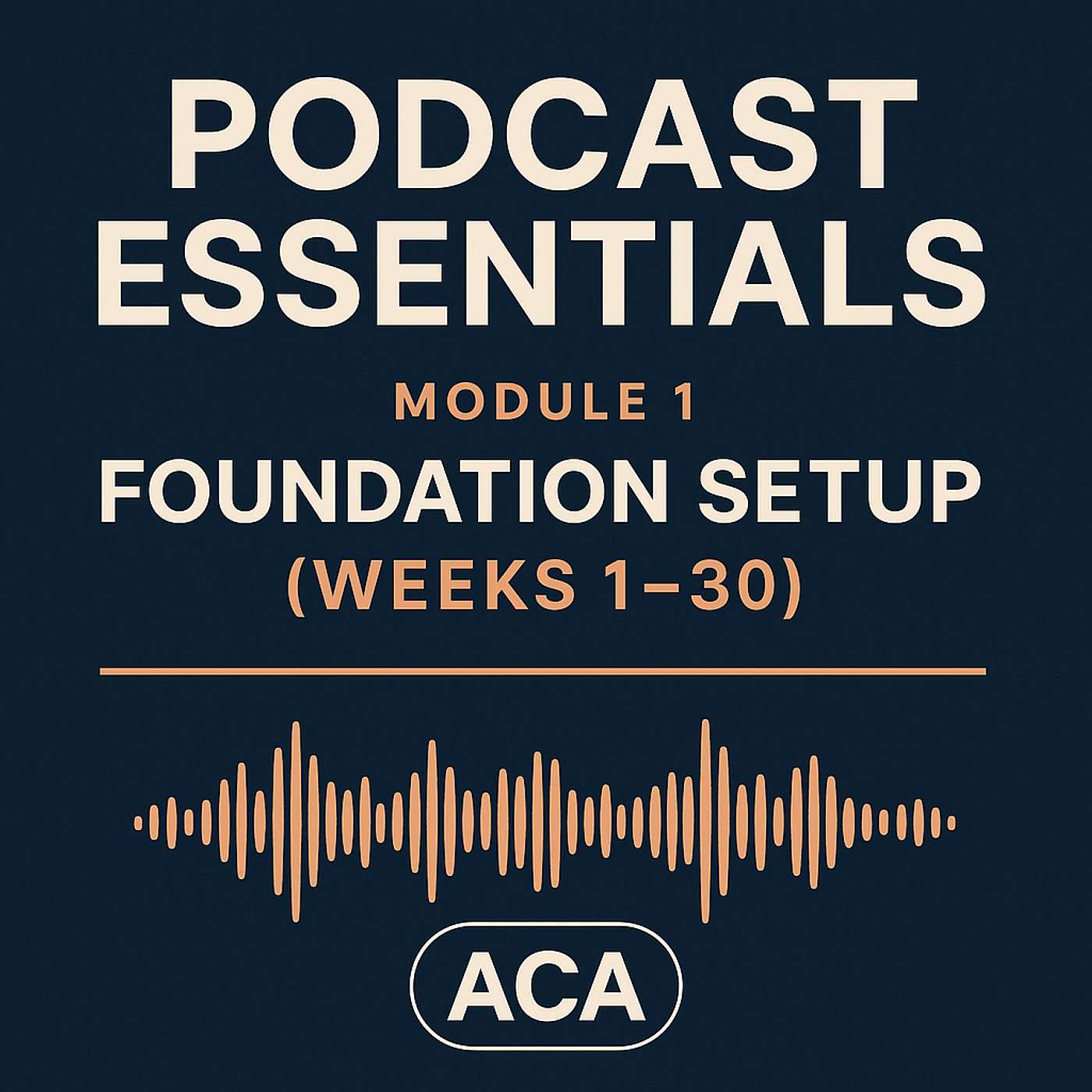 Podcast Essentials Module 1: Foundation Setup (Weeks 1–30) episode artwork