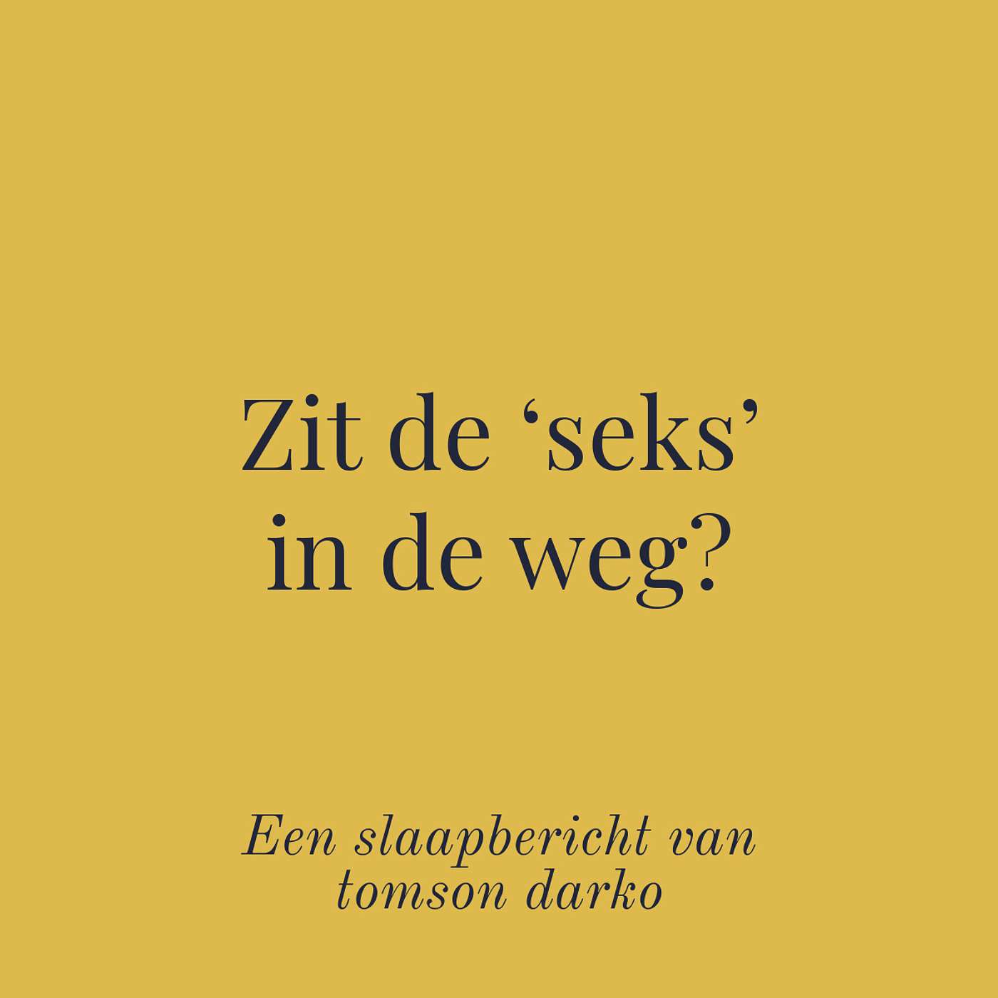In slaap vallen met melancholie van Tomson Darko