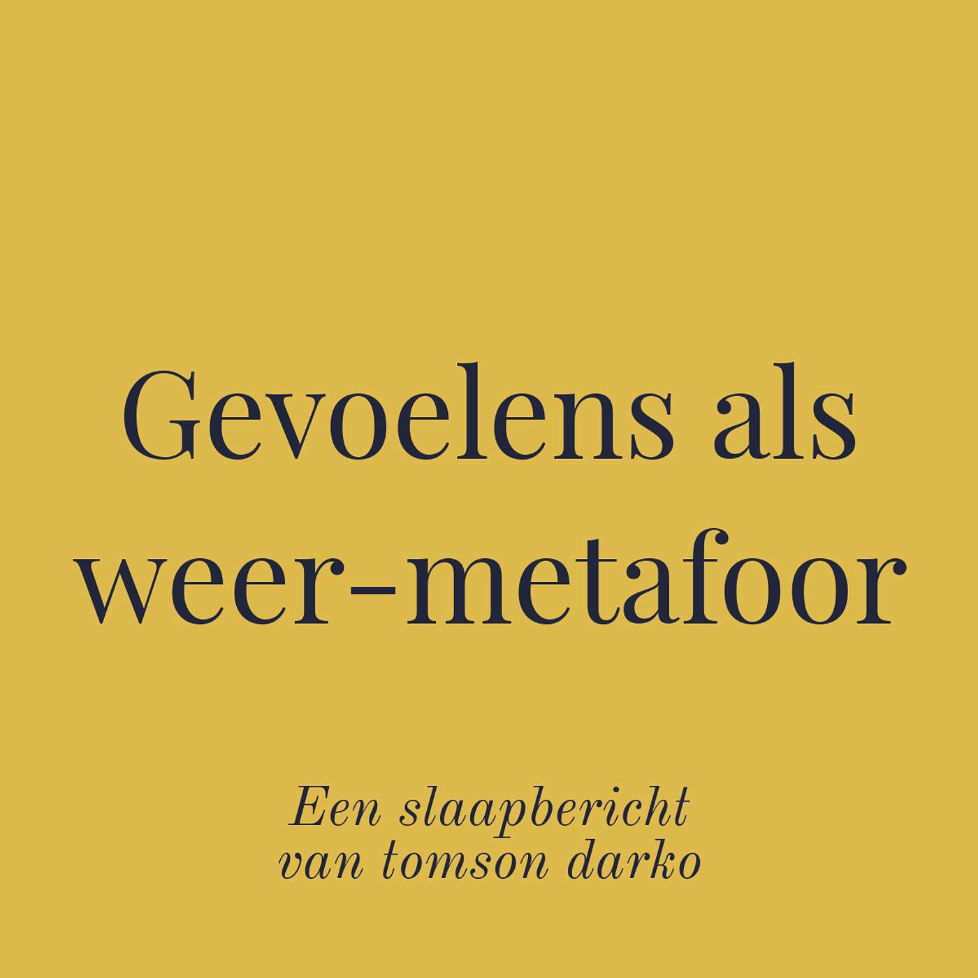 In slaap vallen met melancholie van Tomson Darko