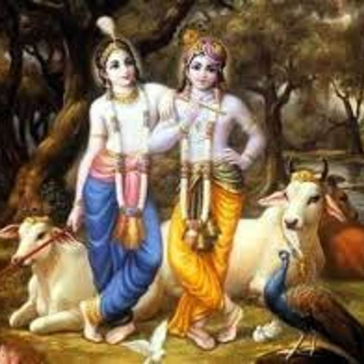 Krishna, Balarama and a forest monster
