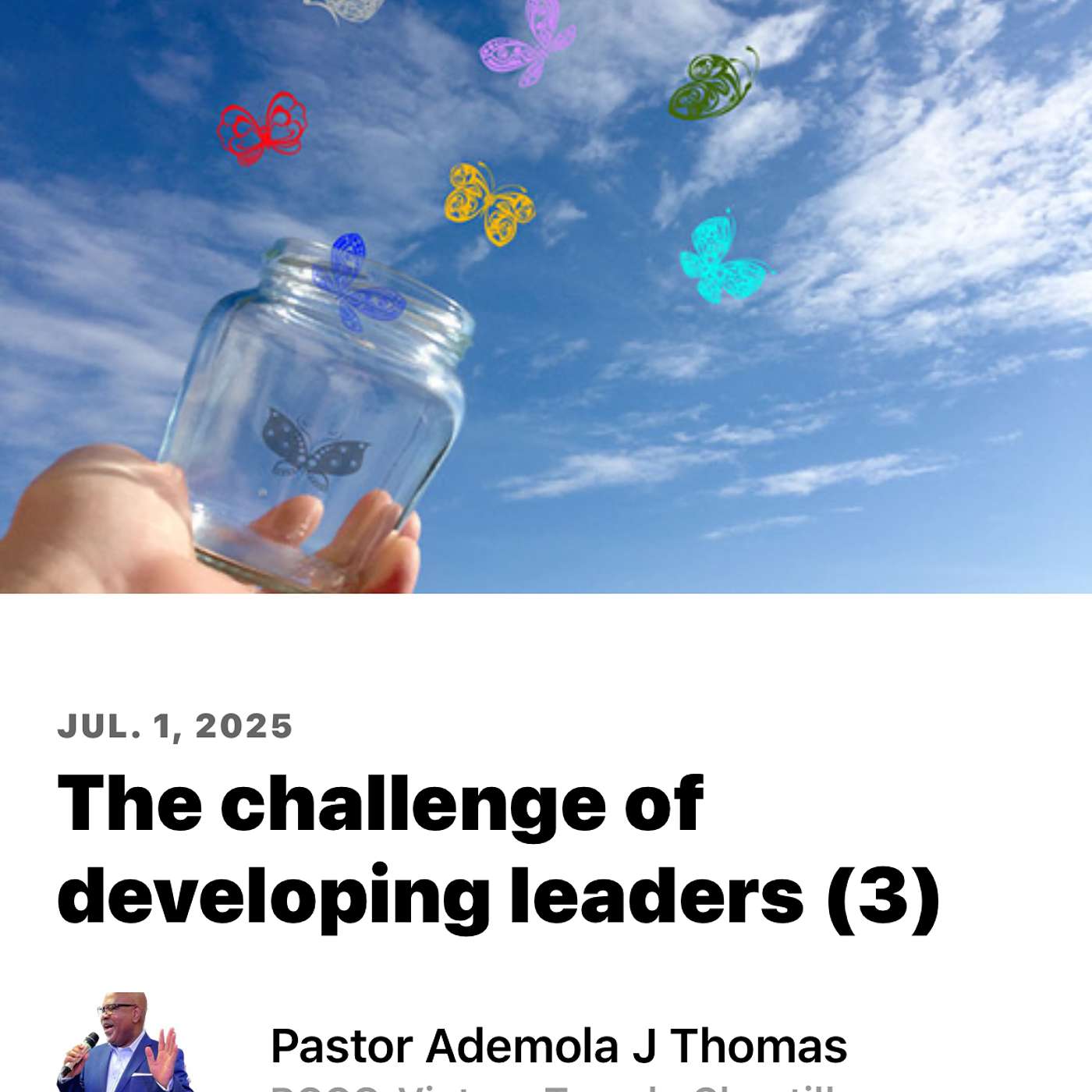 The challenge of developing leaders (3). episode artwork
