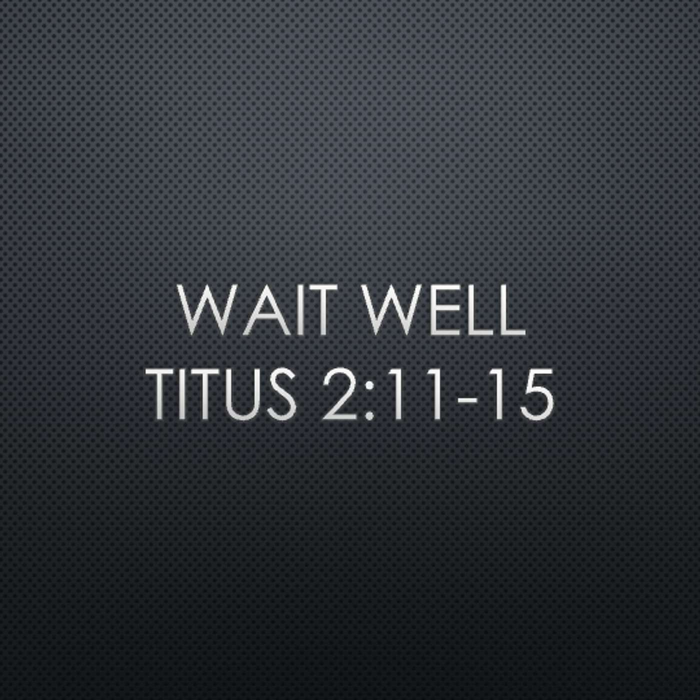 Wait Well episode artwork